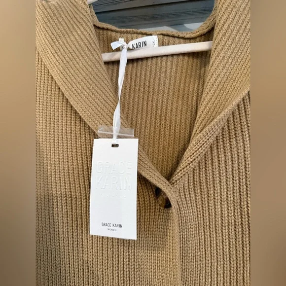 Button up sweater Hoodie - Picture 2 of 3